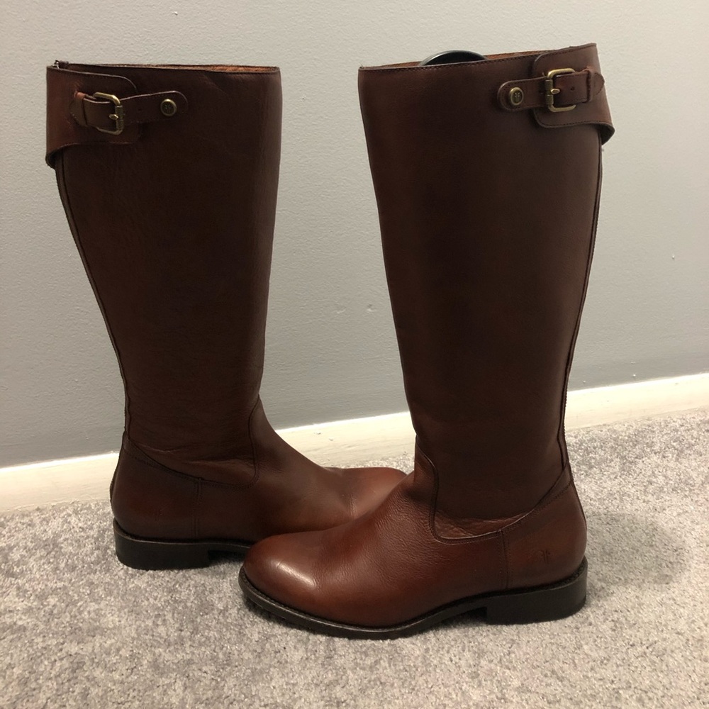 Brown Leather Frye Boots